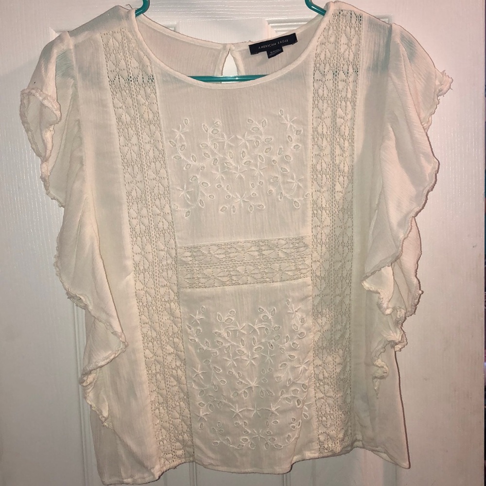 Flowy Armed American Eagle Top